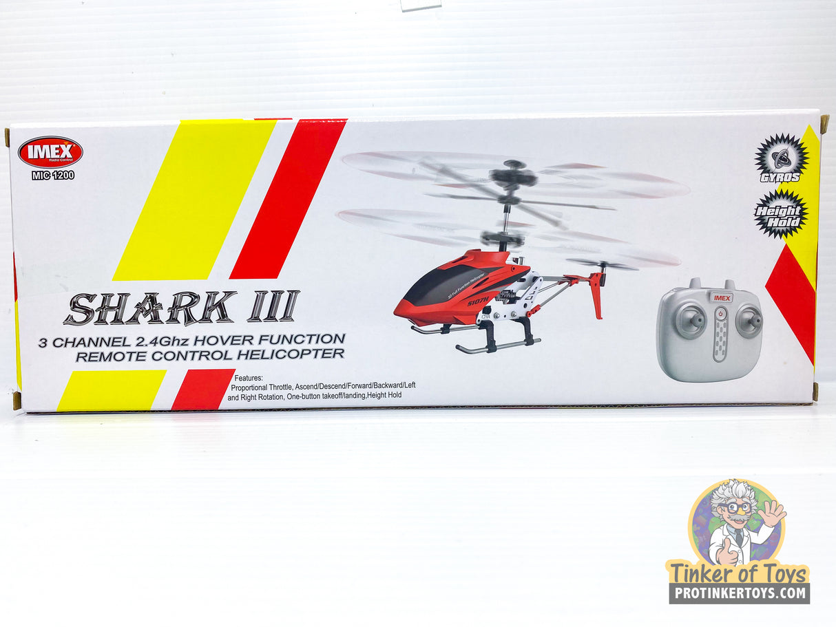 Shark 3 Channel 2.4ghz Gyro Rc Helicopter | MIC1200 | IMEX-RC