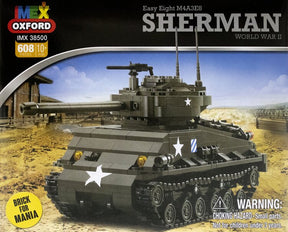 Model kit of a Sherman tank from World War II for Oxford OXF38500