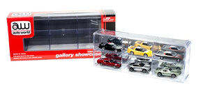 Clear, interlocking display case for six collectible cars for Auto World AWDC003