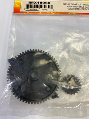 Steel spur and motor gears, IMX 18060, for machinery for IMX parts