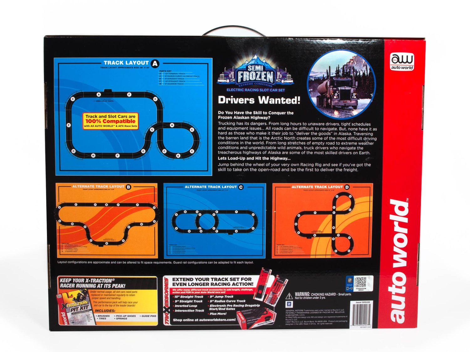 14' Semi-Frozen Extreme Conditions Slot Race Set | SRS339 | Auto World