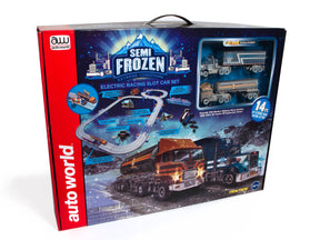 Slot car race set featuring semi-frozen extreme conditions for vehicles for Auto World SRS339