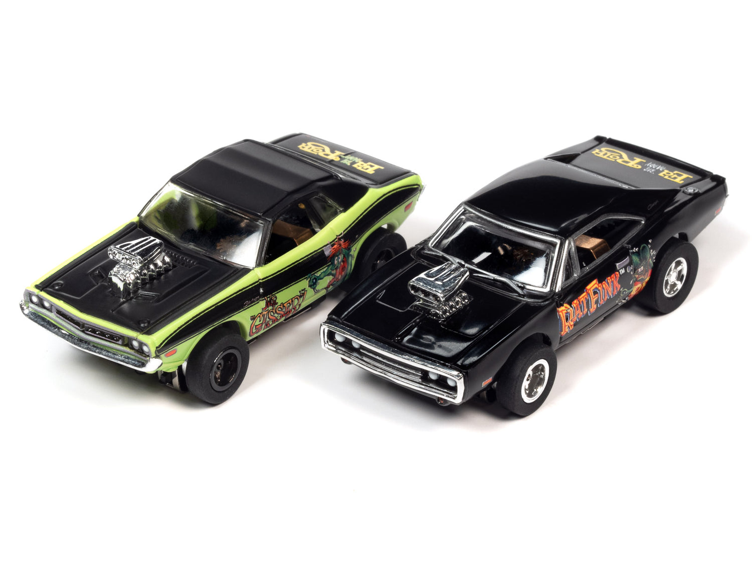 14' Rat Fink - Fink & FURRY-OUS Underground Racing Slot Car Set | SRS347 | Auto World