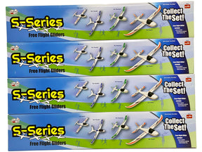 Set of five S-Series free flight gliders for kids for Firefox Toys 96324