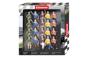 Action figures set for display, showing various character poses for Carrera 21129