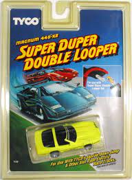 Super Duper Double Looper Corvette ZR-1 Yellow | 7129 | Tyco Magnum 440-X2