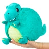 Teal stuffed T-Rex toy held in a hand for Squishable SQU-114737