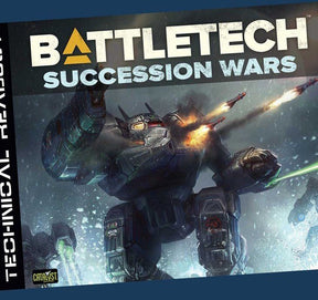 BattleMech firing twin cannons in a battle setting for BattleTech 35135