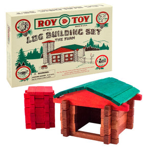 Wooden toy set box and assembled wooden playhouse structure for Roy Toy RTMBFM