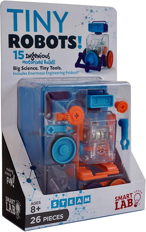 Robotics kit box with gears, motors, and building components for STEM play for Smart Lab 00634