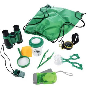 Explorer toy set with magnifying glass, binoculars, and green mask for U.S. Toy Co 4862