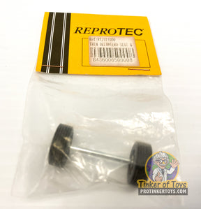 Axle and wheel assembly for a vehicle seat, labeled ReproTec for ST1000