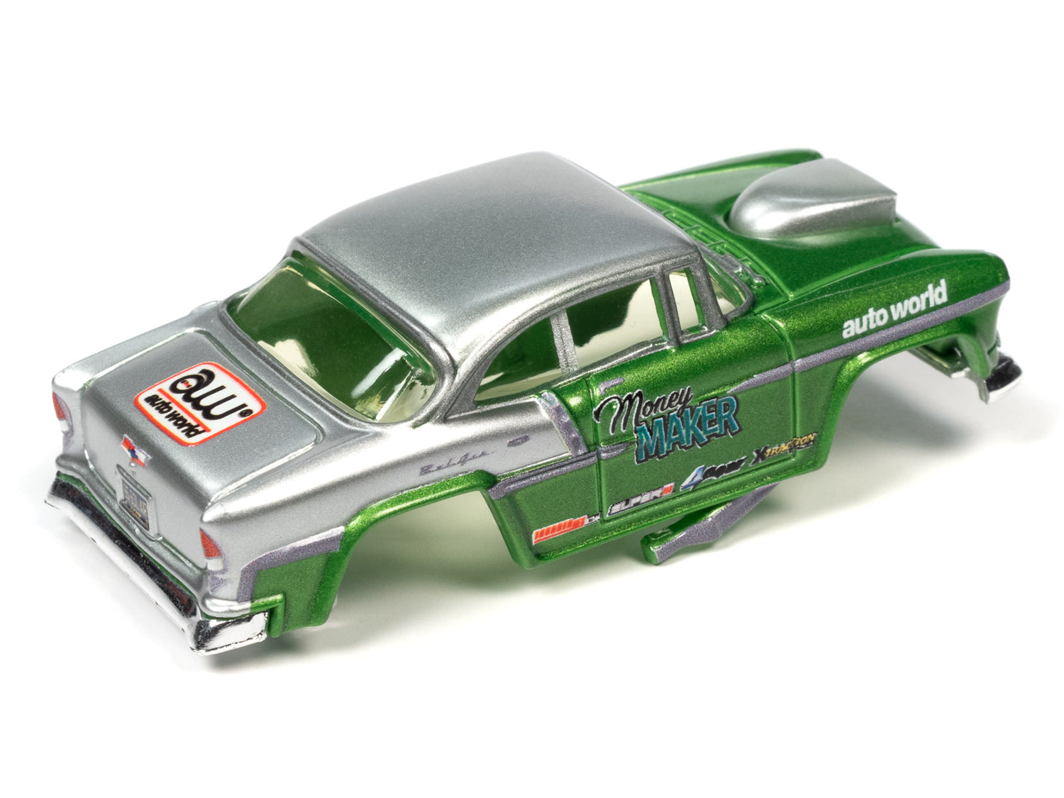 7' Track & Accessory Expand-A Set with 1955 Chevy Bel Air Gasser Body | TRX112 | Auto World