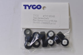 Assortment of 12 Tyco rear sponge tires with hubs for 440x2 for 6554B