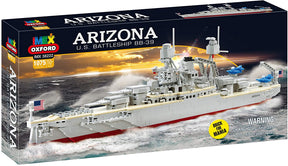 Lego set box for USS Arizona battleship model for Oxford OXF38222