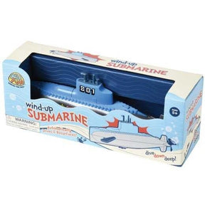 Toy box for wind-up submarine toy, blue and white design for U.S. Toy Co 4744