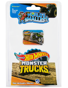 Small toy monster truck set, featuring a vehicle and packaging for Super Impulse 529