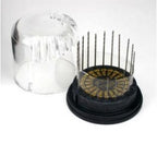 Assorted drill bits in a clear case with a black base for X-ACTO 6412
