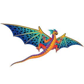Colorful dragon kite flying with spread wings for Brain Storm 82831
