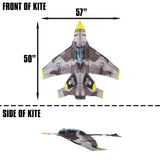 Jet DLX 3D Nylon Kite WindZone | 82832 | Brain Storm